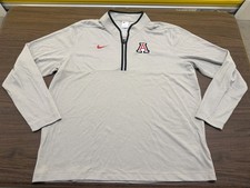 Arizona Wildcats Nike Team Issued 1/4 Zip Pullover Gray NCAA 2024 - 2XL picture