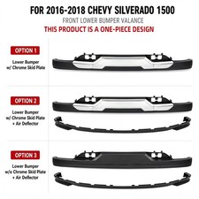 For 2016 2017 2018 Chevy Silverado 1500 Front Lower Bumper Valance 3 Options picture