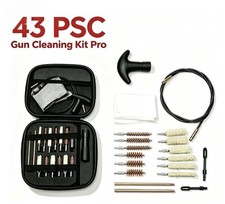 43 PCS Gun Cleaning Kit Pro Universal Pistol Rifle Shotgun Cleaner Set US picture