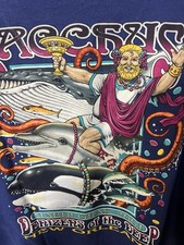 Vintage 2001 Bacchus Mardi Gras T Shirt Mens 2XL Blue New Orleans Anvil Y2K picture