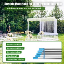 10'x50' Backdrop Stand Pipe Kit,Background Support System Curtain Frame HOT NEW！ picture