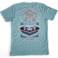 Men's Sullen Art Collective Flesh Ripper Blue Skull Premium Tee T-Shirt Large picture