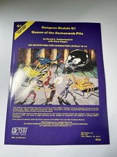 Q1 - QUEEN OF THE DEMONWEB PITS DUNGEONS AND DRAGONS AD&D TSR 9035 REPRINT picture