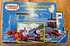2012 RAVENSBURGER THOMAS & CHARLIE TRAIN 24 PIECE FLOOR PUZZLE COMPLETE (A1) picture