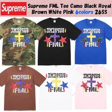 Supreme FML Tee Camo Black Royal Brown White Pink 6colors 26SS picture