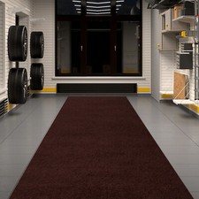 Runner Rug Hallway Non Slip Rubber Back Custom Size as Carpet Doormat Brown picture