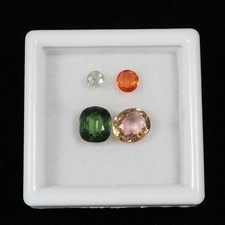 4 Pcs Multi Color Tourmaline Cut Genuine Loose Gemstone picture