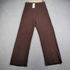 CHICOS Travelers Pants Womens Size 2 L/12 SHORT Brown Straight No Tummy Pant NEW picture
