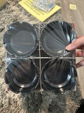 12x BLACK PLASTIC ASHTRAY 4