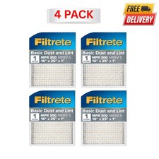 Filtrete 16x25x1 HVAC Furnace Air Filter MPR 300 MERV 5 Dust & Lint, Pack of 4 picture