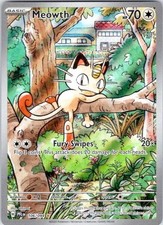 Meowth Holo Illustration Rare ME02: Phantasmal Flames 106/094 NM picture