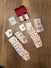 Complete Vintage Thomas De La Rue & Chas Goodall Double Deck Patience Cards Set picture