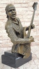Extra Large Jimmy Hendrix playing his Guitar Handcrafted Collectible Sculpture picture