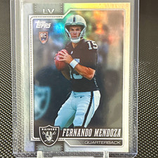Topps 2025 Bowman Univ Chrome Fernando Mendoza #109 RC Refractor picture