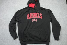 UNLV Rebels Hoodie Mens XL Black Red NCAA College Pullover Sweatshirt Fleece picture