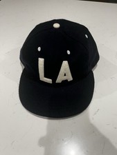 NWTVintage Rare EBBETS FIELD Wool Baseball Cap Navy LA Made in USA Size 7 5/8 picture