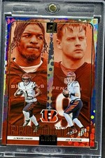 Ja’Marr Chase Joe Burrow  DUAL REFRACTOR CARD PANINI BENGALS MINT picture