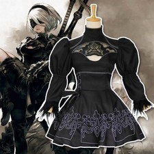 Game Nier Automata Cosplay Yorha 2b Costume Women's Dress Wig Party Props picture
