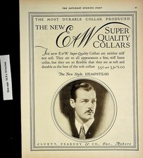 1926 EW Super Quality Quality Collars Vintage Print Ad 4469 picture