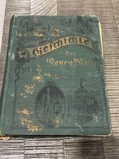 Rare German Illustrated History Book Original Hardcover J. R. Jones 1895 picture