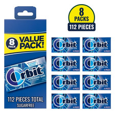 Orbit Peppermint Sugar Free Chewing Gum - 14 ct (8 Pack) picture