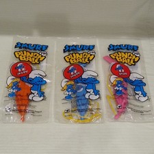 Smurf Party Supplies Punch Balls Lot of 3 1980s Vintage Smurfs Collectible NIP picture