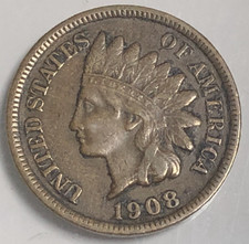 1908 S Indian Head Cent