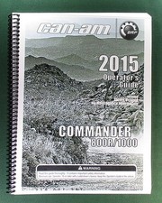 2015 Can-Am Commander 1000 Owner's Manual: 171 Pages & protective Covers picture