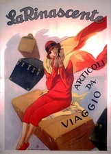 Marcello Dudovich La Rinascente Articoli da Viaggio Travel Poster 24x36 picture