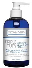 Titanmen Triple Duty Jack Off Cream 8 oz picture