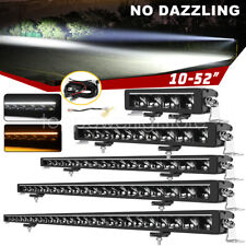 8/14/20/26/32/42/52 Led Light Bar Dual Row Spot Flood Offroad Truck Driving FOG picture