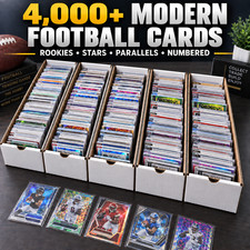 HUGE 4,000+ Modern Football Card Lot RCs Parallels Numbered Stars Bulk picture