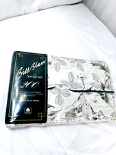 VTG Springmaid Bill Blass Queen Romance Rose Floral Flat Sheet Ruffle Lace NOS picture