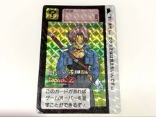 Dragon Ball Z Carddass No374 Trunks Holo Prism Vintage Japanese Card Bandai Rare picture