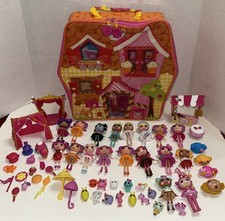Lalaloopsy 3” Minis Lot of 18 Dolls Carry Case Pets and Accessories picture