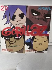 GORILLAZ-JAMIE HEWLETT ART-PROMO ONLY POSTER FLAT 2001 LP SIZE 12