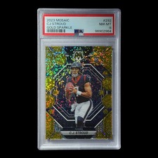 2023 Panini Mosaic - Rookies C.J. Stroud #292 Gold Sparkle Prizm /24 PSA 8 picture