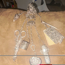 Victorian era 1892  Chatelaine sterling silver picture