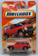 2026 Matchbox Red 1994 Jeep Chrokee Sport #114 picture