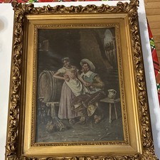 19th Century Flirty Man In Tavern Cellar Corresponds to Edoardo Marcantonio Oil picture