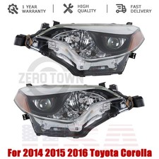 Headlights For 2014 2015 2016 Toyota Corolla Headlamps Left+Right SET Head Light picture