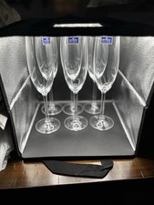 Bohemia Royal Crystal Czech Republic Champagne Glasses Set of 6 Pre Owned, picture