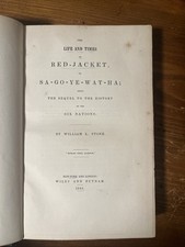 1841 Life And Times Of Red-Jacket ; Sa-go-ye-wat-ha picture