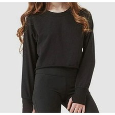 Habitual Kid Girls Luella Long Sleeve Pullover Sweatshirt In Black Size 12 $58 picture