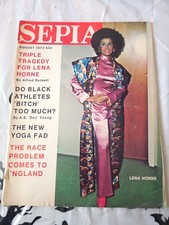 1972 August Sepia Magazine Lena Horne Cecil Williams Damaged (VRN0) picture