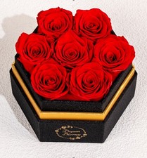 Preserved Rose Flower Box Eternal Real Roses Gift for Her Valentine Birthday picture