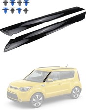 Windshield A-Pillar Trim Molding Set, Compatible with 2014-2019 Kia Soul, Front picture