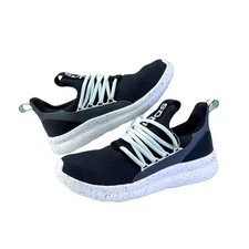 Adidas Lite Racer Black And Mint Athletic Sneakers Youth Girl's Size 5 picture