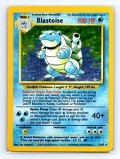Blastoise 2/102 Holo Rare Base Set Unlimited Pokemon Lightly Played picture