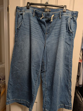 Torrid Women’s Plus 4x  Denim Wide-Leg Weekend Crop Pants Stretch super soft picture